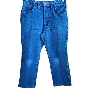 Vintage 80's 31x27 Fit Mens Raw Bootcut Branders Denim Jeans Straight Leg USA